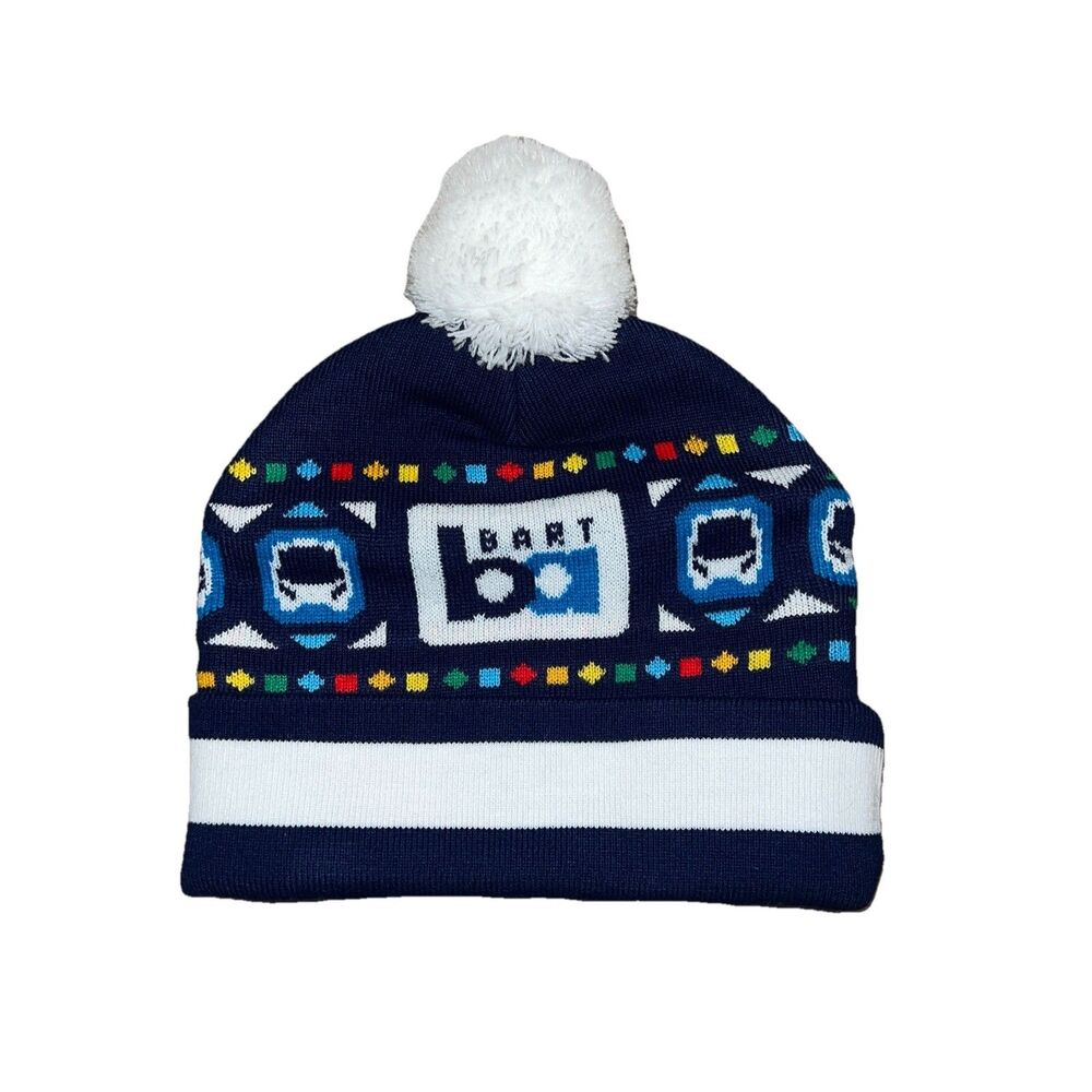 NEW BART (Bay Area Rapid Transit) - 2025 Holiday Christmas Winter Beanie Hat Cap